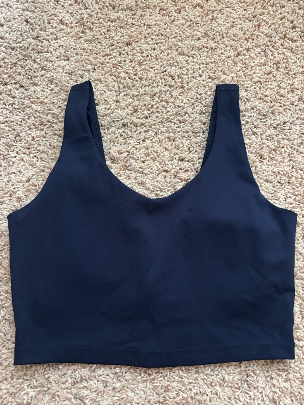 90 Degree By Reflex Deep Navy Seamless Sports Crop Bra